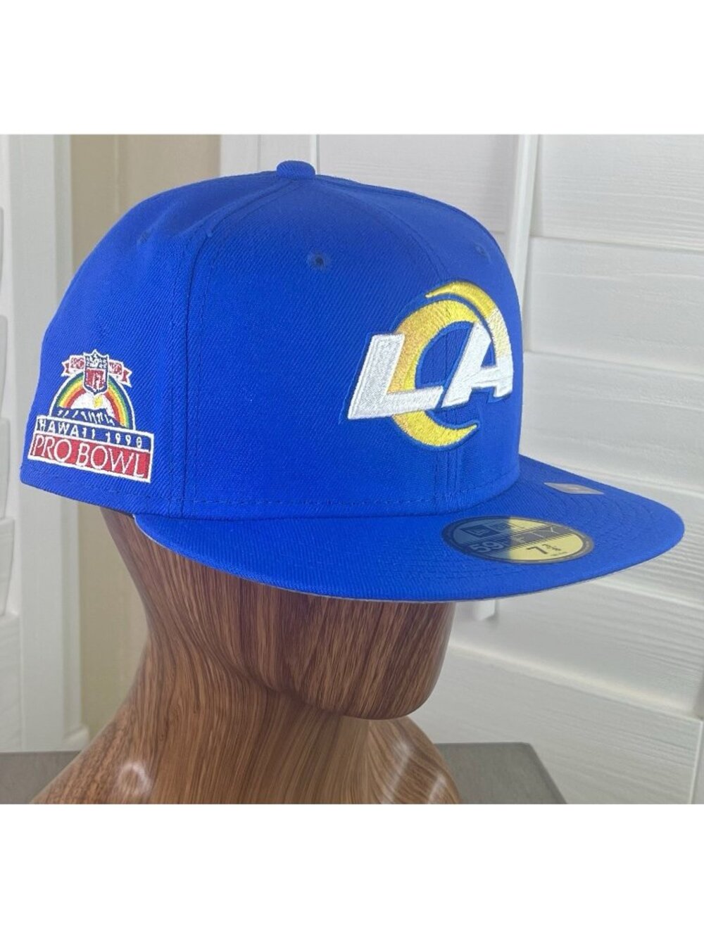 New Era 59Fifty NFL Los Angeles Rams 1990 Hawaii Pro Bowl Patch Fitted Hat 7 3/8